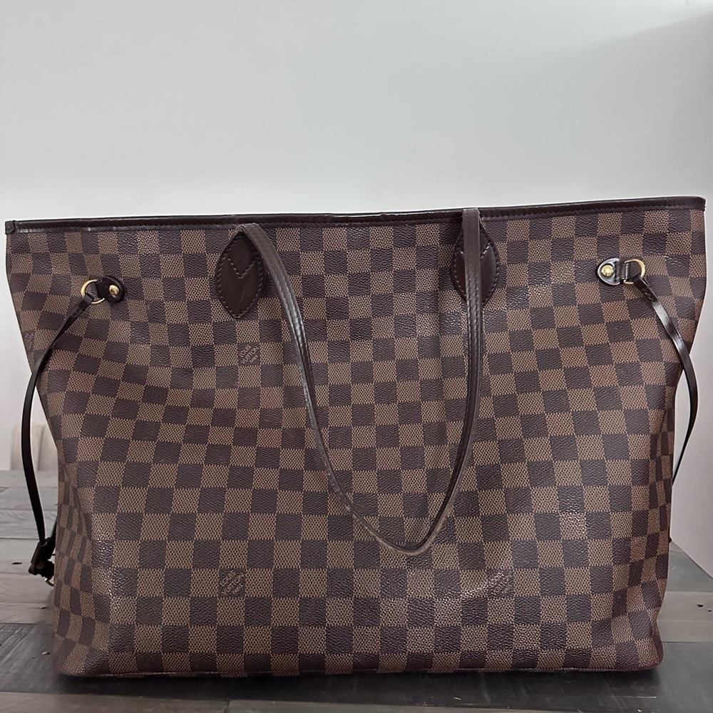 Louis Vuitton Brown Checkered Tote